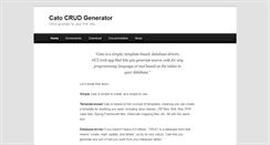 Desktop Screenshot of catocrudgenerator.com