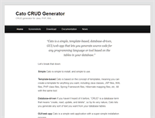 Tablet Screenshot of catocrudgenerator.com